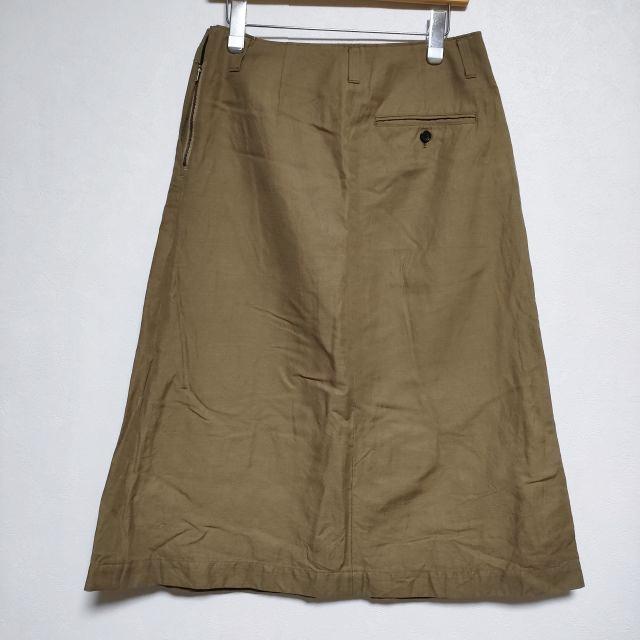 マーガレットハウエル 24SS コットン シルク ポプリン ロング スカート 0