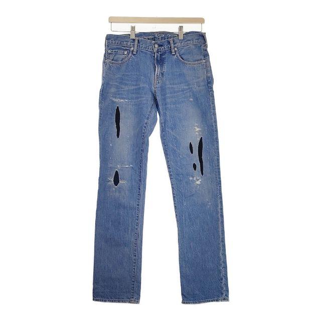 45R 45R/45rpm おこめデニムのコイン5 加工 再び リメイク デニム  