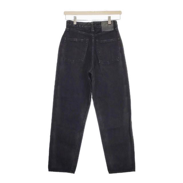 LENO ハイウエスト テーパード ブラックデニム L2001-J006WB サイズ01