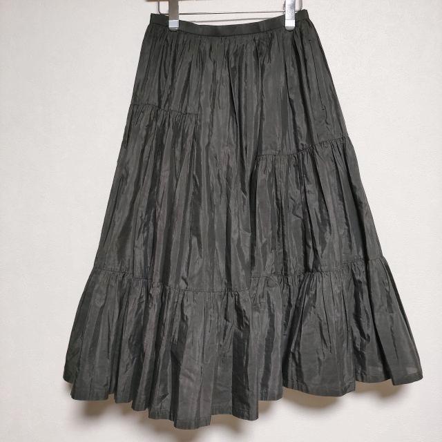 美品 ミナペルホネン serenade シルクコットンギャザースカート 38