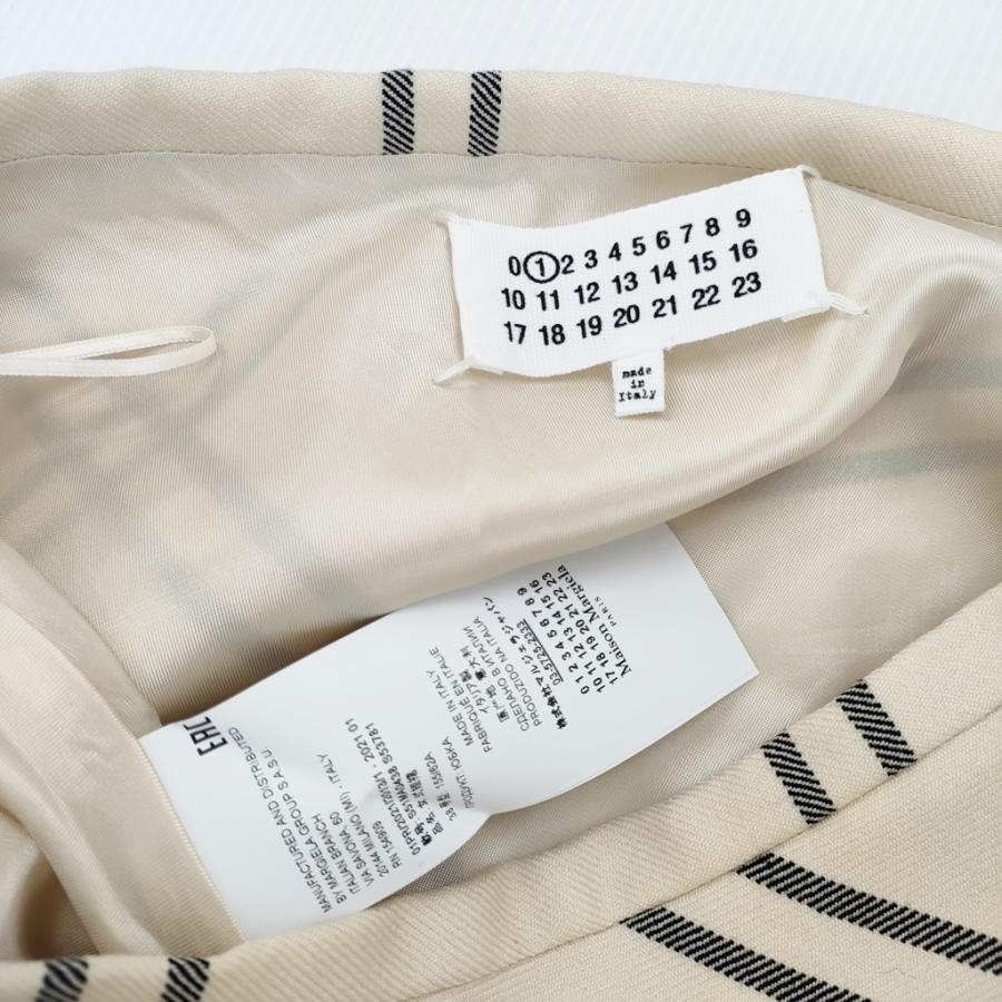 MAISON MARGIELA S51MA0438 サイズ38 チェック台形 ウール ロング 