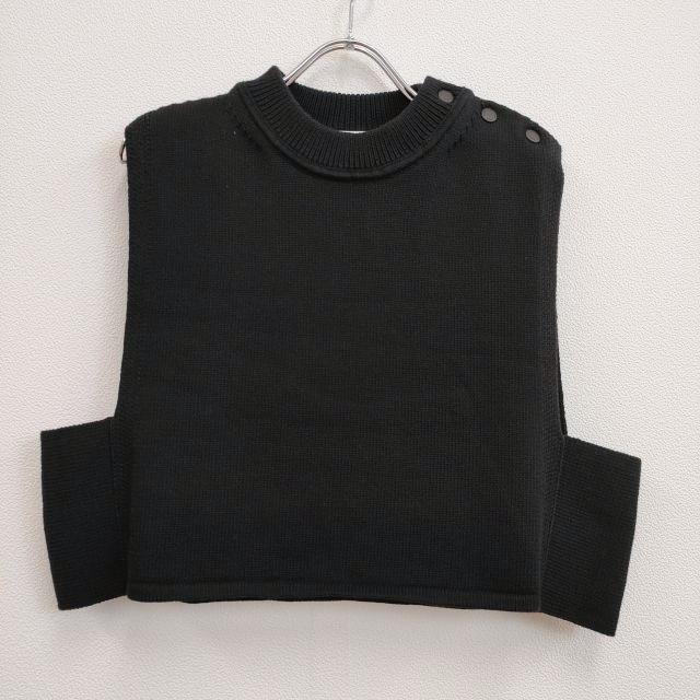 HYKE☆ハイク☆CROPPED TOP SWEATER☆ブラック
