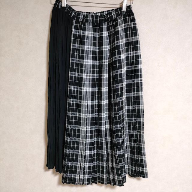 tao COMME des GARCONS プリーツ×チェックスカート TL-S011 AD2023 