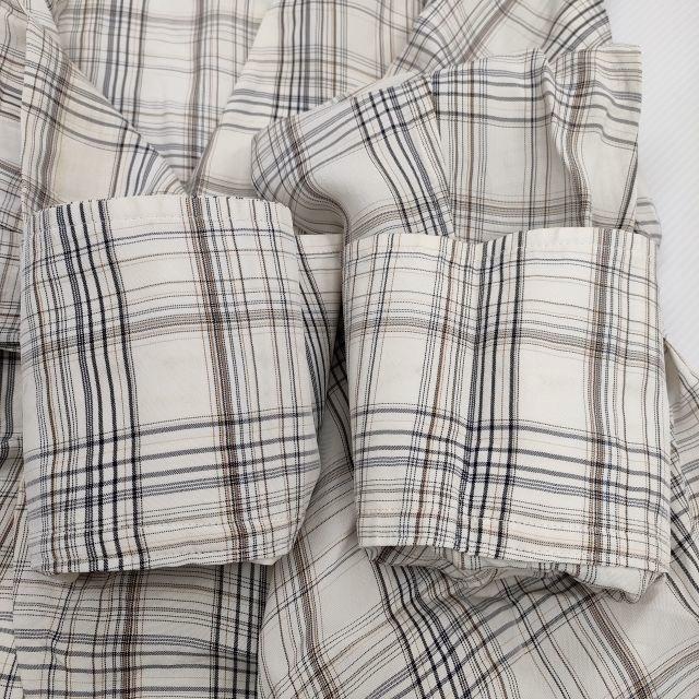 UNITED TOKYO ドレープシャツジャケット ベルト付き チェック