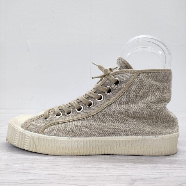 SPALWART SPECIAL MID LINEN ハイカット サイズ38 スニーカー ベージュ 