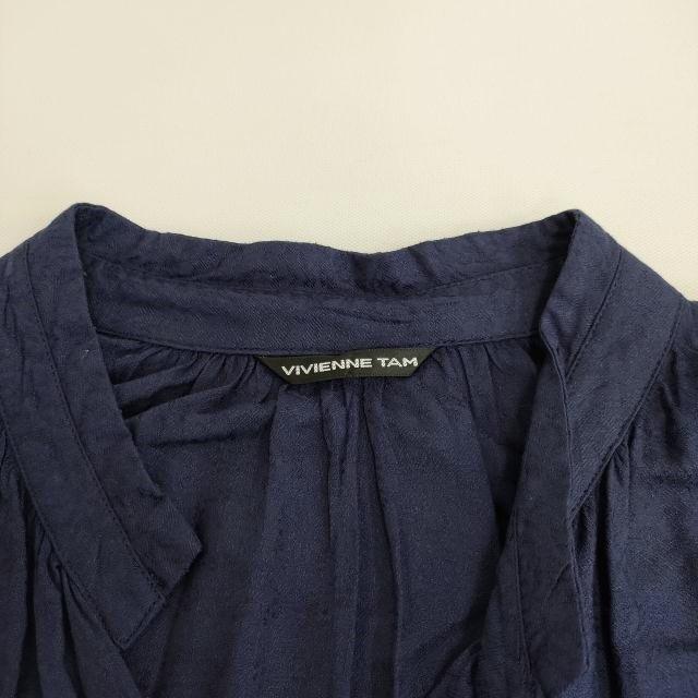 VIVIENNE TAM 12175310 サイズ38 総柄 レーヨン ブラウス シャツ 
