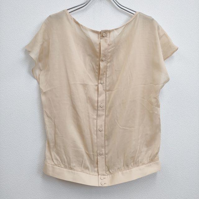 BALLSEY サイズ38 バックボタン フレンチスリーブ ブラウス シャツ 