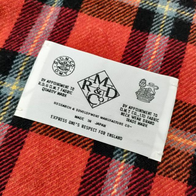 オールドマンズテーラーコットンリネンオレンジカラーチェック柄