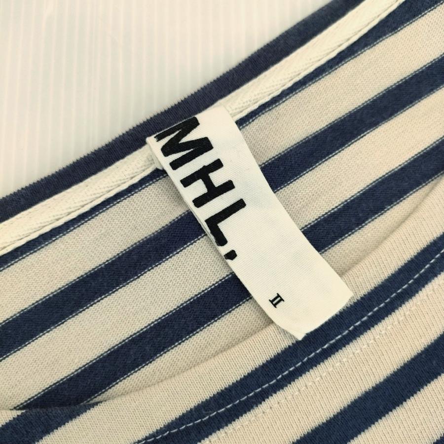 MHL. 578-269174 サイズ2 ボーダー 長袖Tシャツ カットソー