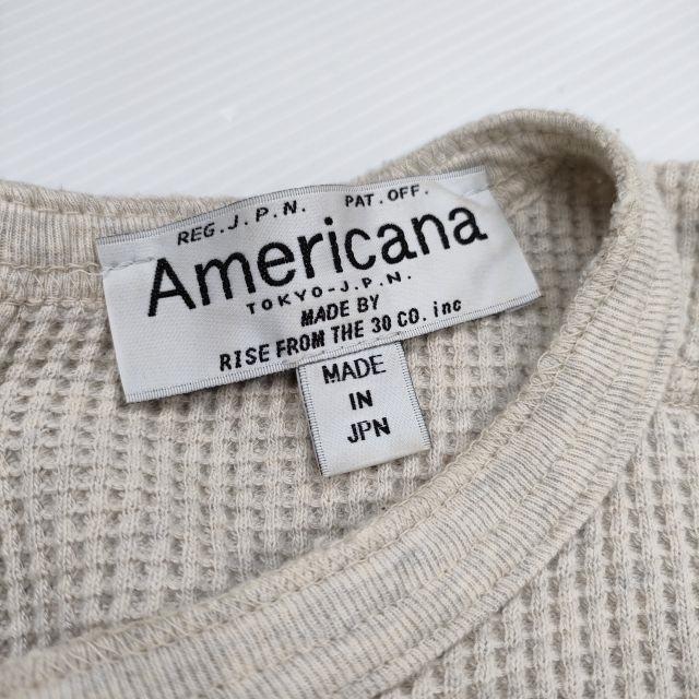 アパルトモン × アメリカーナ バックヘンリー サーマル カットソー AMERICANA（アメリカーナ） サーマルカットソー バックヘンリー