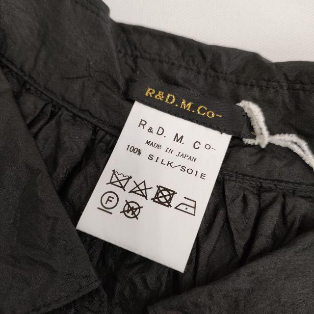 R&D.M.Co- チュニックシャツ シルク 絹 ワンピース 半袖シャツ