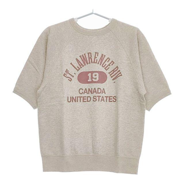 CIOTA 新品 Printed Short Sleeve Sweatshirt サイズ4 CSLM-124 定価27500円 半袖 スウェット 23SS グレー メンズ シオタ【中古】5-0424S∞ CIOTA（シオタ） 新品 Printed Short Sleeve Sweatshirt サイズ4 CSLM