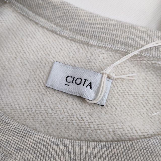 CIOTA 新品 Printed Short Sleeve Sweatshirt サイズ4 CSLM-124 定価27500円 半袖 スウェット 23SS グレー メンズ シオタ【中古】5-0424S∞ CIOTA（シオタ） 新品 Printed Short Sleeve Sweatshirt サイズ4 CSLM