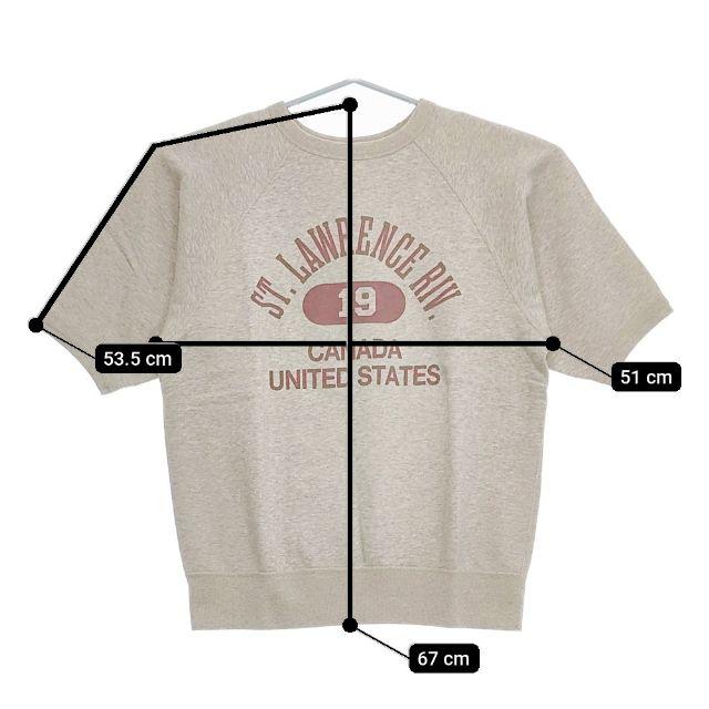 CIOTA 新品 Printed Short Sleeve Sweatshirt サイズ4 CSLM-124 定価27500円 半袖 スウェット 23SS グレー メンズ シオタ【中古】5-0424S∞ CIOTA（シオタ） 新品 Printed Short Sleeve Sweatshirt サイズ4 CSLM
