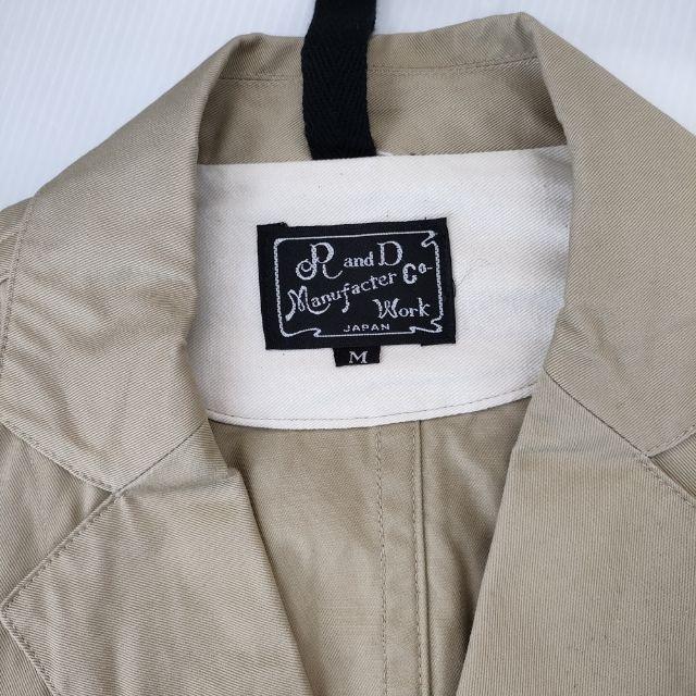 R&D.M.Co- コットン テーラードジャケット ベージュ オールドマンズ 