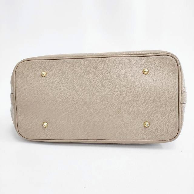 MILOS ミロス 金具付きトート レザー2wayバッグ 革 イタリア製 NOBLE購入 定番継続品 ショルダーバッグ グレージュ レディース【中古】5-0319G∞ MILOS ミロス 金具付きトート レザー2wayバッグ 革 イタリア製 NOBLE