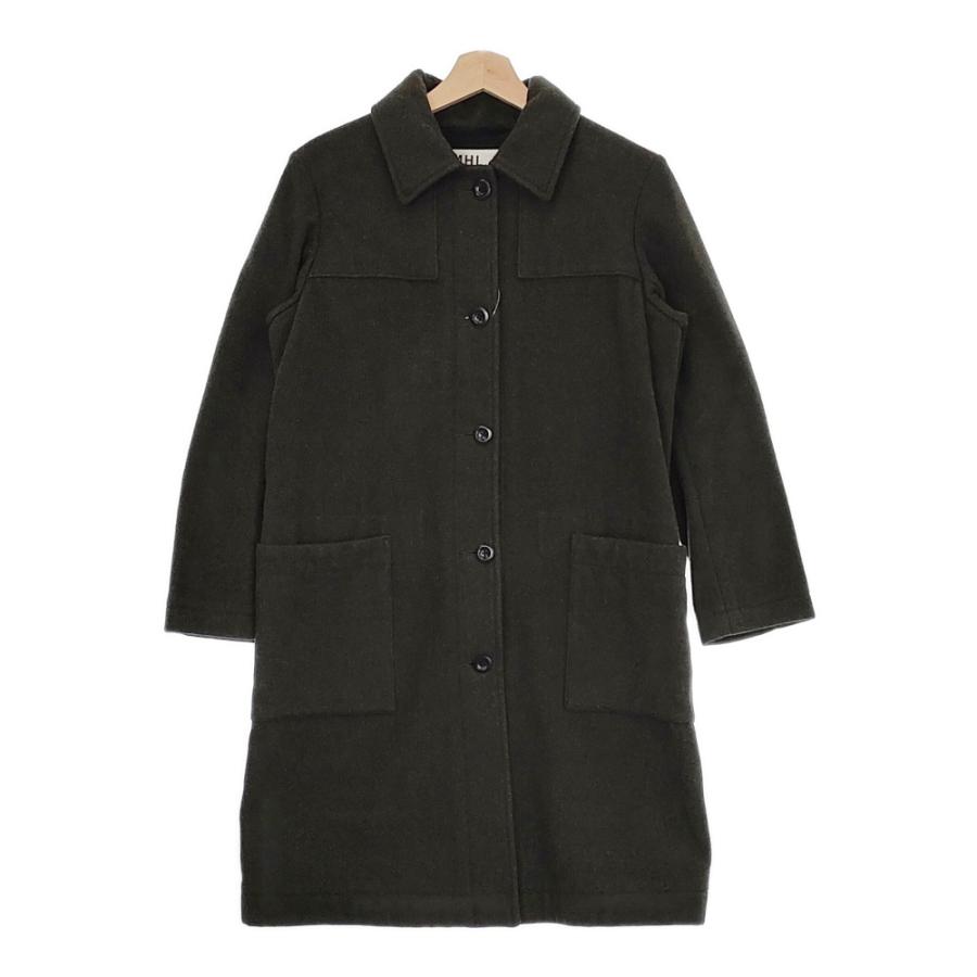 MHLエムエイチエル ウールステンカラーコート PROOFED COTTON POPLIN