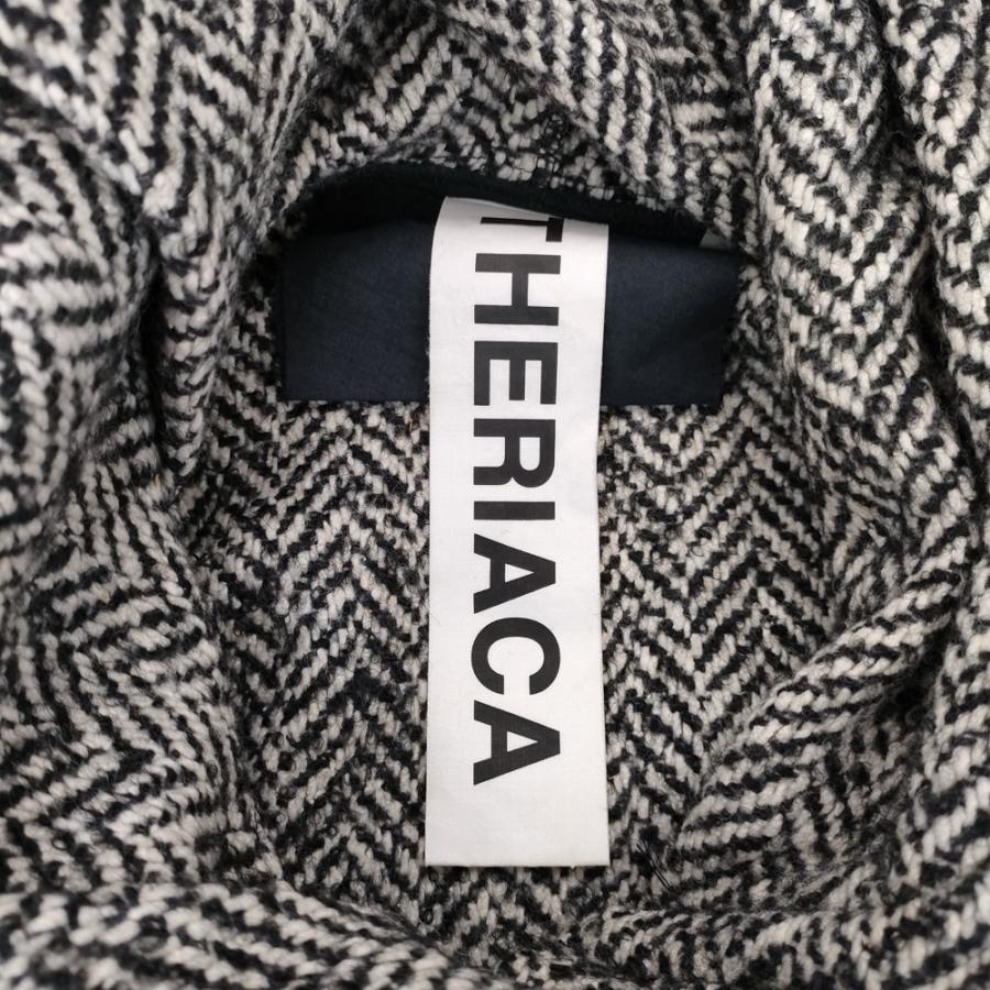 THERIACA フードベスト コート マント ドイツ製 ポンチョ ブラック