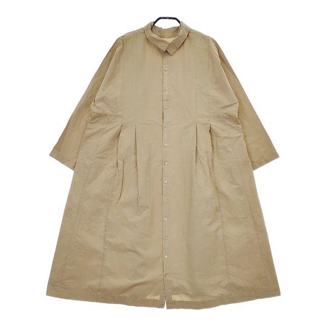 nest Robe コットンラミーブロードハイネックワンピース 01201-1400-1 ワンピース ベージュ レディース ネストローブ【中古】5-0322M∞ nest Robe（ネストローブ） コットンラミーブロードハイネック
