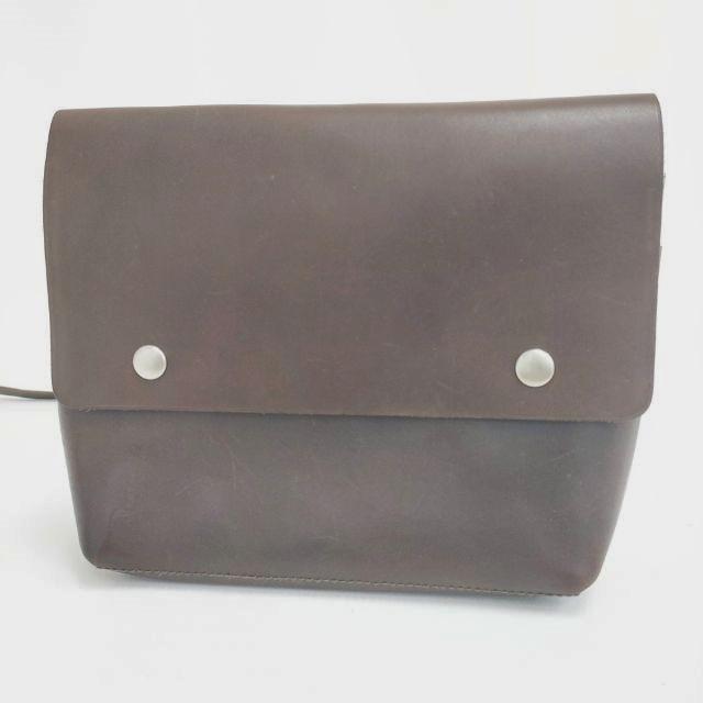 MHL. TOUGH LEATHER レザー ショルダーバッグ ブラウン エムエイチエル  