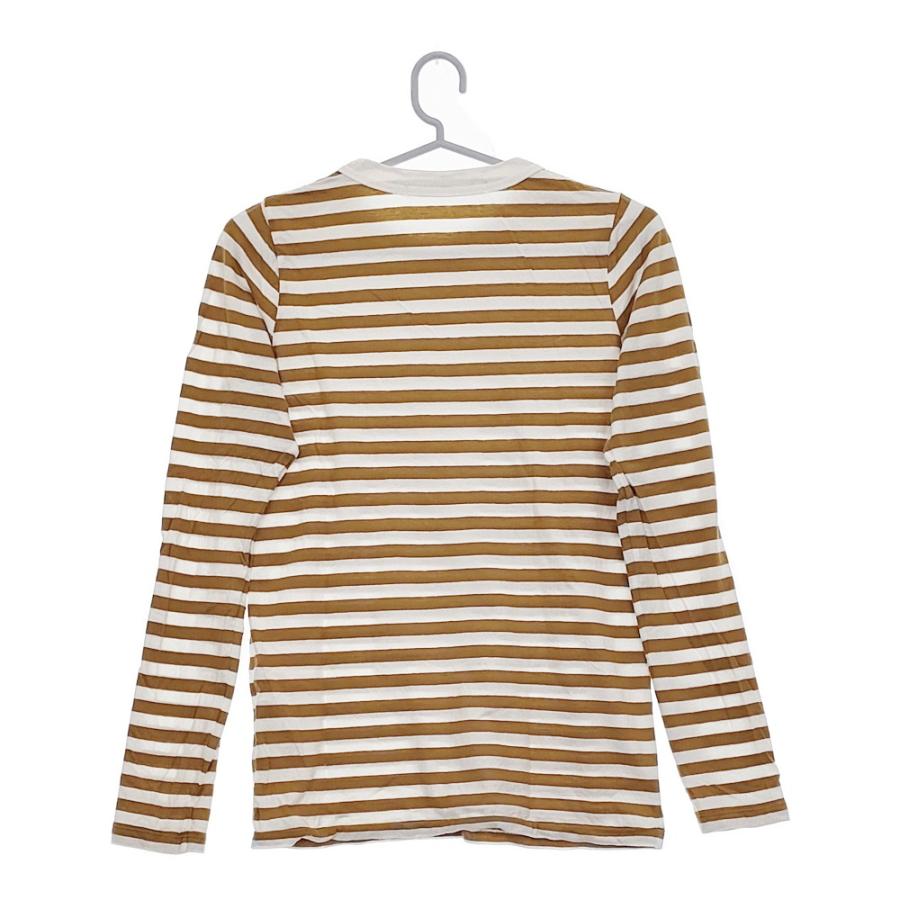 R&D.M.Co- サイズS ボーダー 長袖Tシャツ カットソー ロンT ホワイト