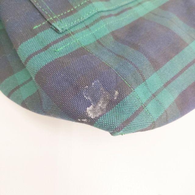 R&D.M.Co- TARTAN CHECK TOTE BAG S 定価18700円 ブラックウォッチ トートバッグ グリーン レディース オールドマンズテーラー【中古】5-0308G∞ R&D.M.Co- TARTAN CHECK TOTE BAG S 定価18700円 ブラックウォッチ
