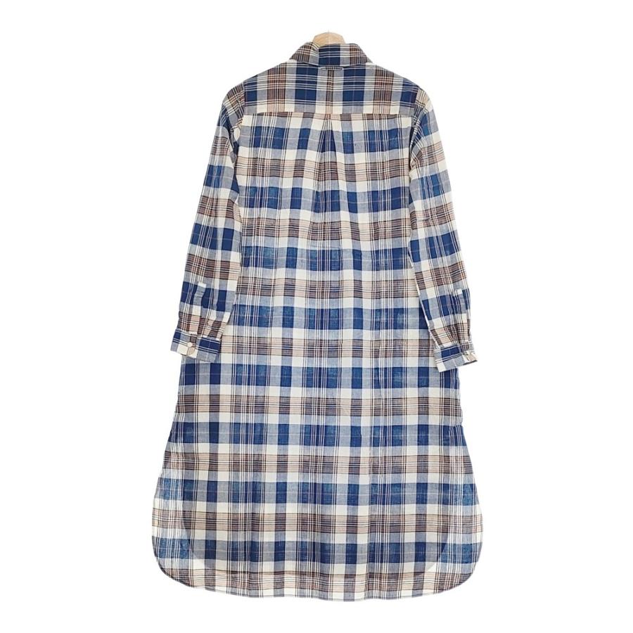 YAECA COMFORT SHIRT DRESS 68121 マドラスチェック コットン サイズM 