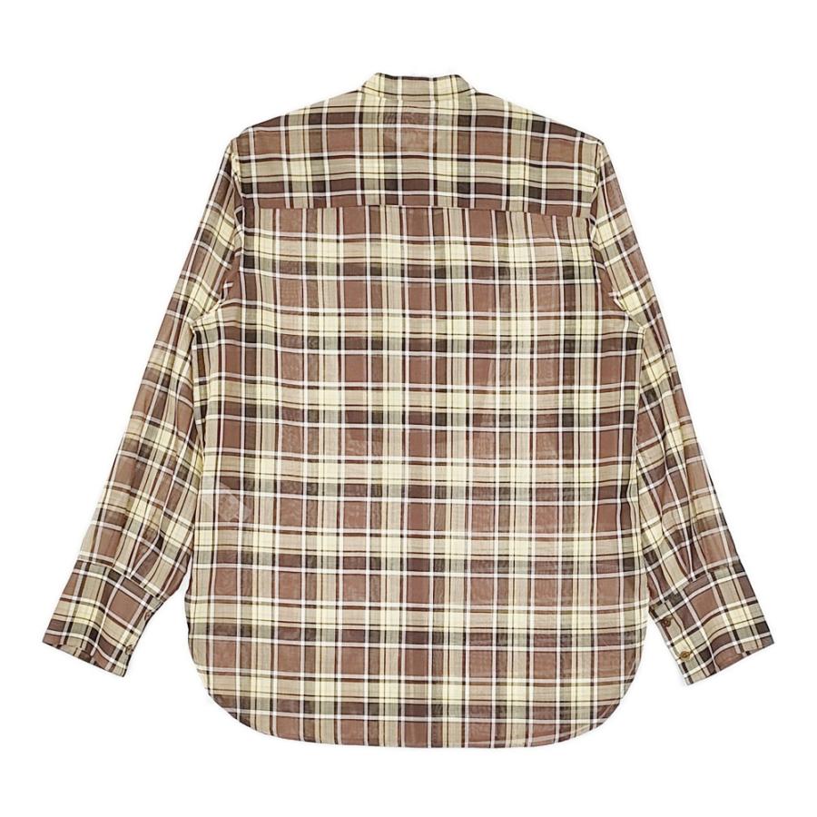 AURALEE WOOL RECYCLE POLYESTER SHEER CLOTH STAND COLLAR AURALEE WOOL RECYCLE POLYESTER SHEER CLOTH STAND COLLAR