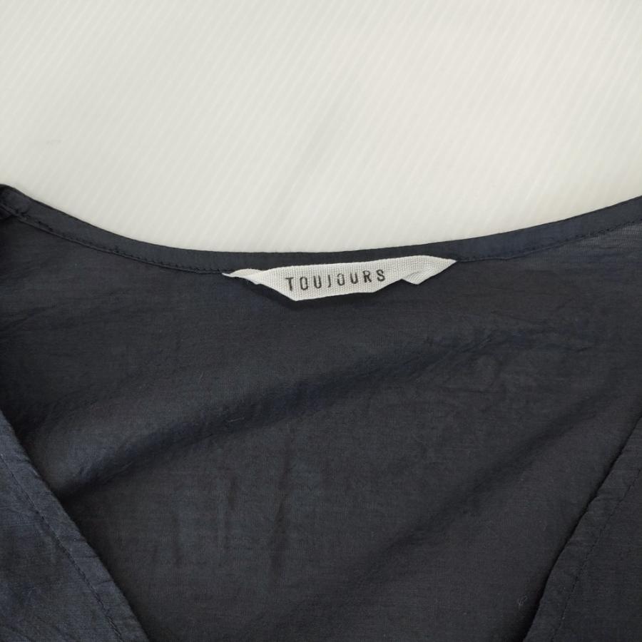 TOUJOURS Toujours シルクコットンカシミヤVネックワンピース  