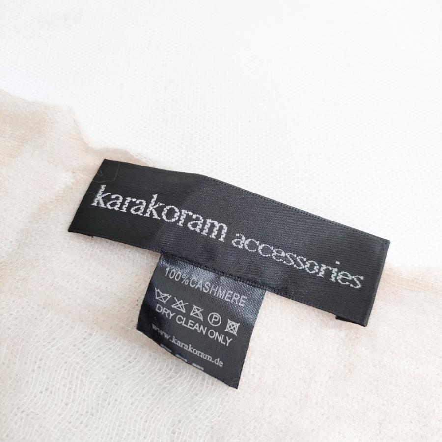 KARAKORAM カシミヤストール マフラー チェック ストール ピンク レディース カラコラム【中古】4-1206T◎ KARAKORAM カシミヤストール マフラー チェック ストール ピンク