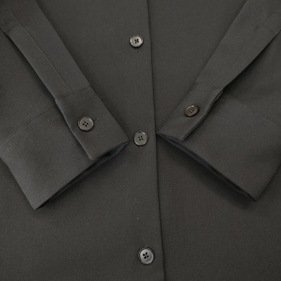 JIL SANDER 未使用品 CAMICIA ウールギャバジンシャツ J52DL0008 J40002 定価162800円 24SS ブラック レディース ジルサンダー【中古】4-1113T♪ JIL SANDER（ジルサンダー） 未使用品 CAMICIA ウールギャバジンシャツ