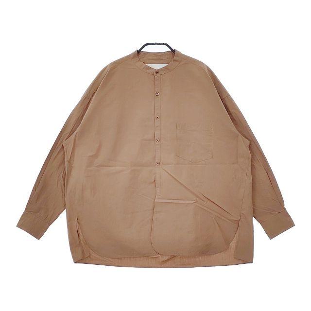 TICCA ノーカラーシャツ 定価25300円 TBCS-021 コットン 長袖シャツ 