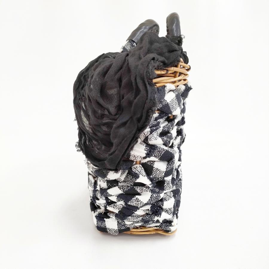 ebagos FROM THE WINDOW 2013SS トートバッグ チェック かごバッグ