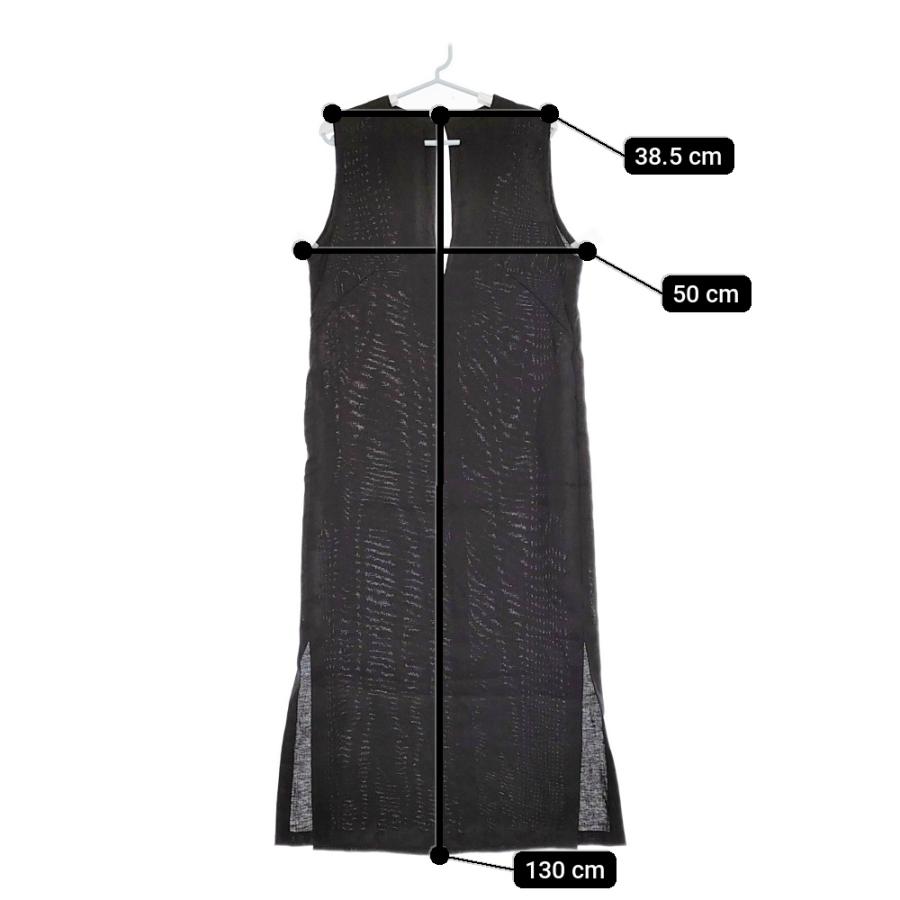 Plage Vネックノースリーブワンピース 定価27500円 リネン サイド