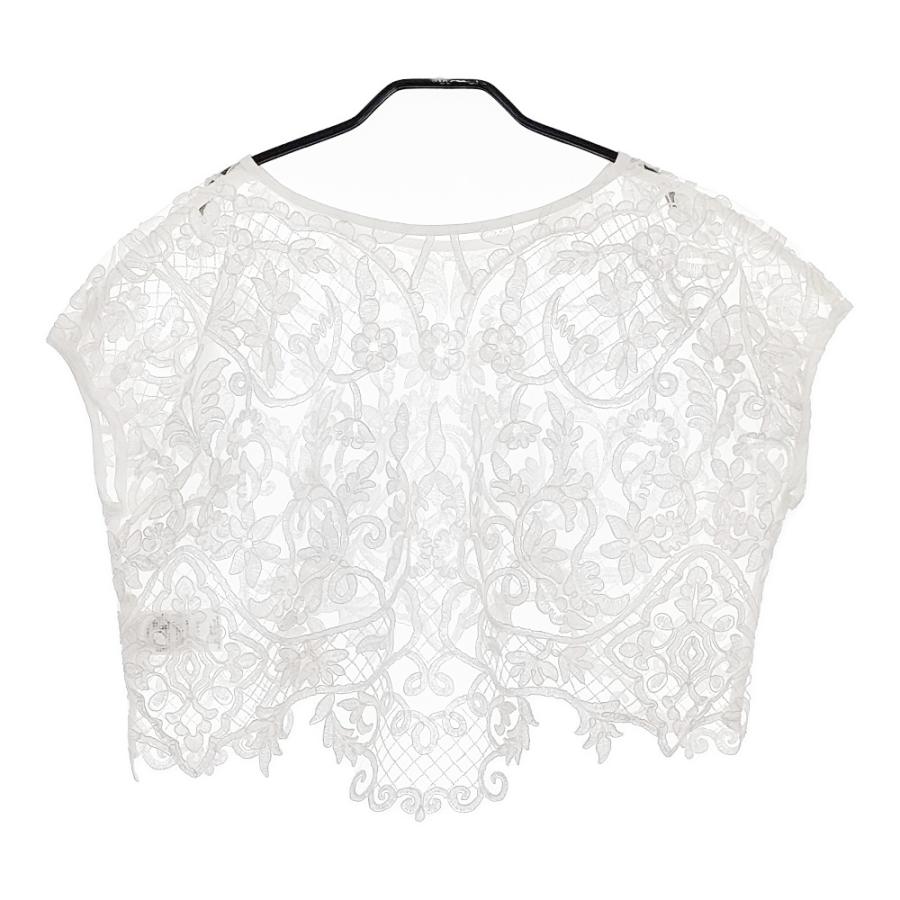 MAURIZIO MYKONOS マウリツィオミコノス レースノースリーブブラウス