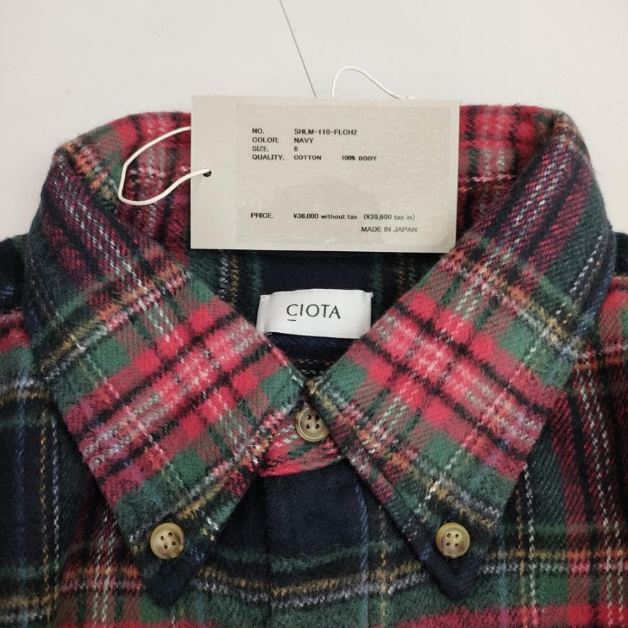 23AW CIOTA Flannel B.D Shirt フランネルシャツ