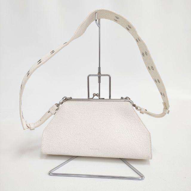 BIGOTRE ビゴター がま口レザー ショルダーバッグ オフホワイト 5 