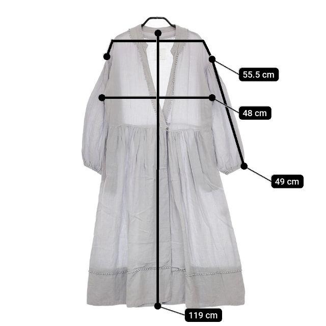 ROBE de PEAU リネン 日本製 ロングドレス 羽織 ワンピース ラベンダー