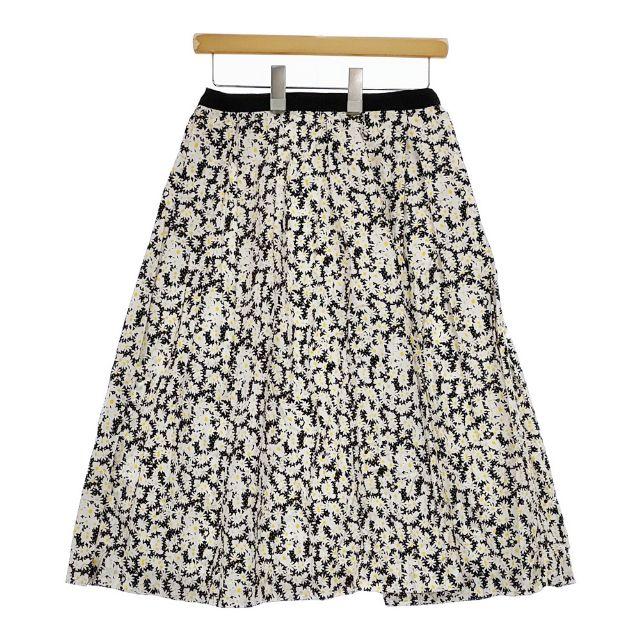 R&D.M.Co- 花柄 マーガレットプリントコットンタックフレア スカート  
