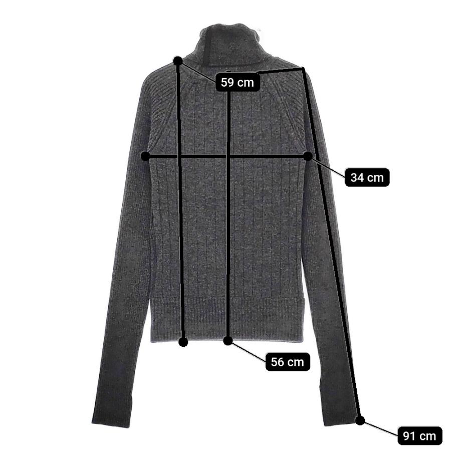 THE RERACS 未使用品 BULKY WOOL/CASHMERE RAGLAN TURTLE NECK