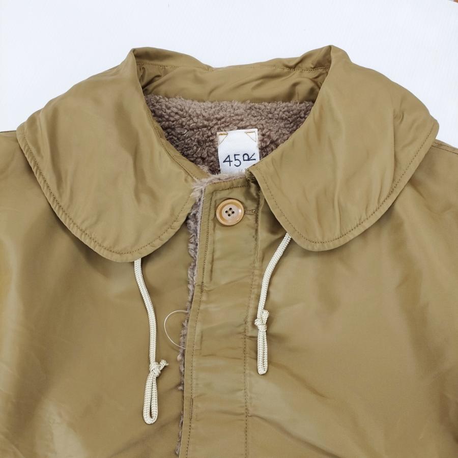 45R ナイロンキルトベスト　金茶　サイズ2 45R（フォーティファイブアール） 45R/45rpm 未使用品 厚ナイロン