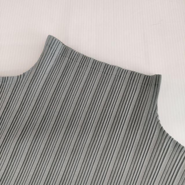 PLEATS PLEASE ISSEY MIYAKE ハイネック プリーツ PP61-FK302 長袖Ｔシャツ カットソー ロンＴ グレー レディース プリーツプリーズ【中古】5-0220M∞ PLEATS PLEASE ISSEY MIYAKE ハイネック プリーツ PP61-FK302 長袖T