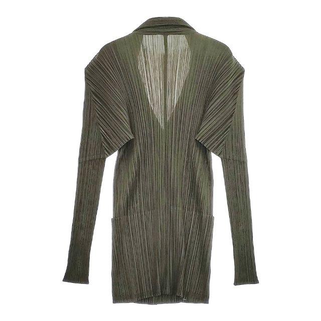 PLEATS PLEASE ISSEY MIYAKE 4Bジャケット プリーツ PP63-JD411 ジャケット カーキ レディース プリーツプリーズ【中古】5-0220M∞ PLEATS PLEASE ISSEY MIYAKE 4Bジャケット プリーツ PP63-JD411