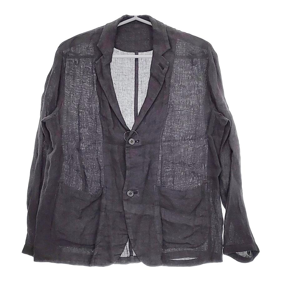ゴーシュ リネンドビーテーラードジャケット G201-J019 サイズ2 テーラードジャケット チャコールグレー レディース ゴーシュ【中古】5-0311M♪ ゴーシュ リネンドビーテーラードジャケット G201-J019 サイズ2
