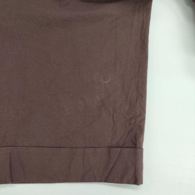 MARGARET HOWELL  578-4143011 MATT COTTON SILK POPLIN コットンシルク タック パンツ 24SS ブラウン レディース マーガレットハウエル【中古】5-0409G∞ MARGARET HOWELL（マーガレットハウエル） 578-4143011 MATT COTTON