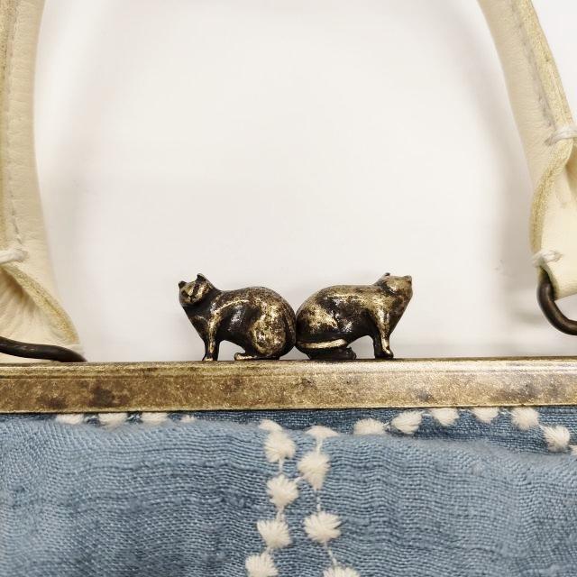 mina perhonen cuddle tambourine ss9974 シルク混 カドルバッグ 牛革 ハンドバッグ ミズイロ ミナペルホネン 5-0804G 255635