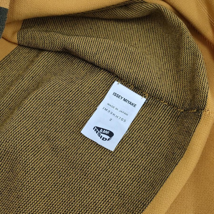 ISSEY MIYAKE A-POC INSIDE チェック柄 IM33KH705 七分袖 チュニック オレンジ イッセイミヤケ エイポック インサイド 5-0707M 255964_2