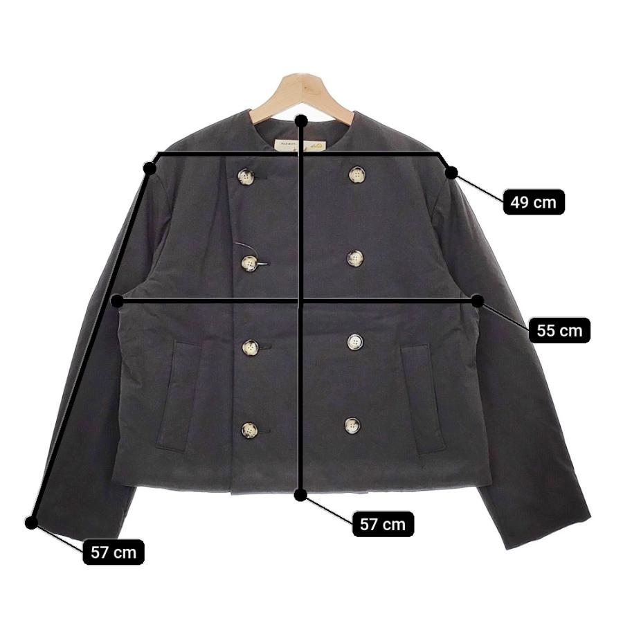 R&D.M.Co- PUFF JACKET パフジャケット 定価55000円 中綿 ノーカラー