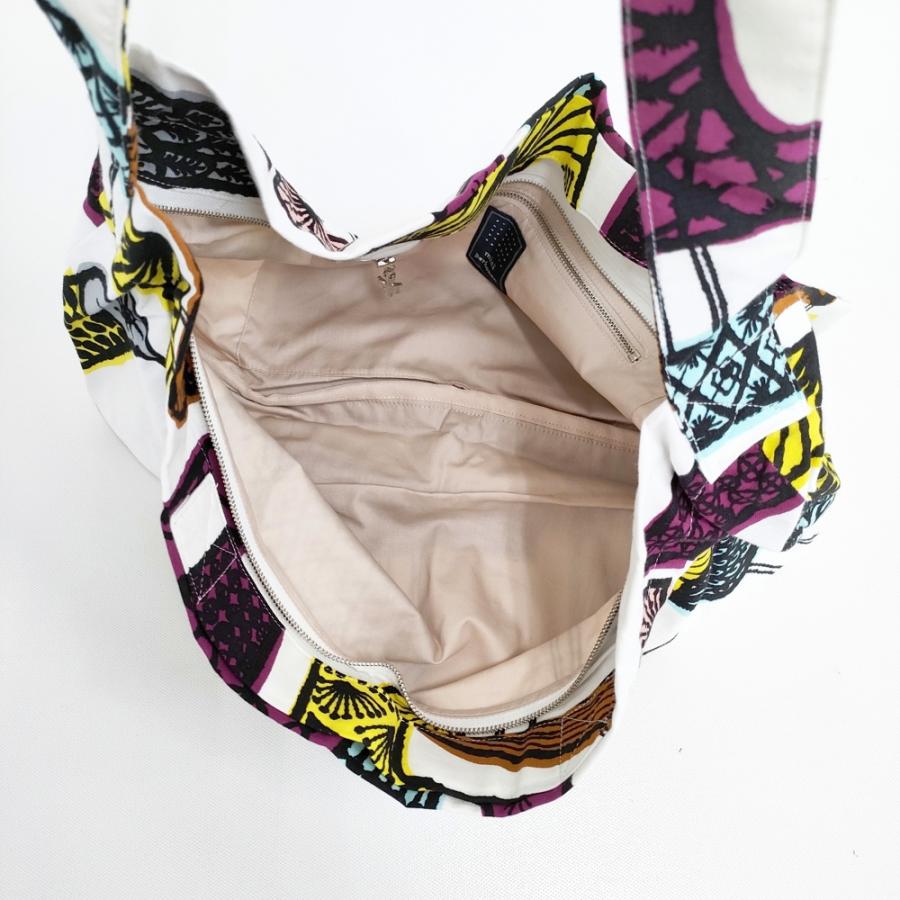 mina perhonen mingling ボディバッグ rs9609 コットン ショルダーバッグ ホワイト 多色 レディース ミナペルホネン【中古】5-0804G◎ mina perhonen（ミナペルホネン） mina perhonen mingling ボディ