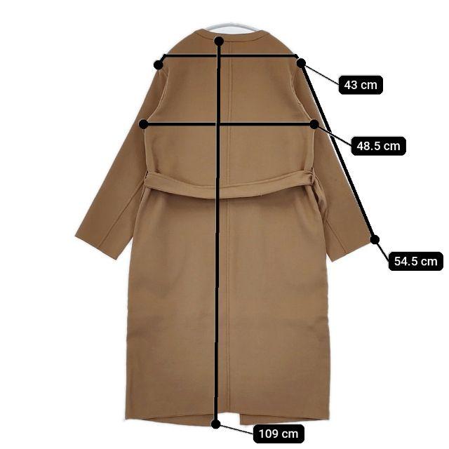 PLST（プラステ） ウールリバーノーカラーコート 12-7309011 ベルト